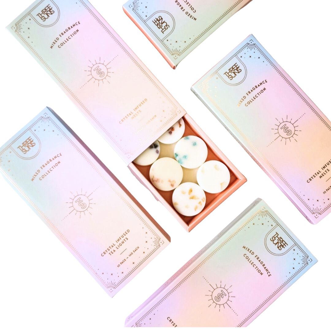 MIXED CRYSTAL INFUSED TEALIGHTS