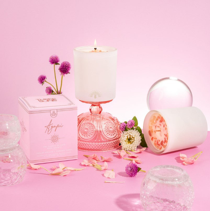 AGAPI- CRYSTAL INFUSED CANDLE OF LOVE